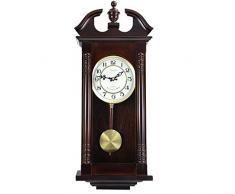 Bedford Uhr Collection 69,8 cm Eiche Classic klingelndem Wanduhr mit Schwingendes Pendel in Cherry Finish