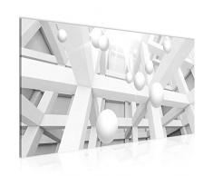 Bilder 3D - Kugeln Wandbild Vlies - Leinwand Bild XXL Format Wandbilder Wohnzimmer Wohnung Deko Kunstdrucke Grau 1 Teilig - MADE IN GERMANY - Fertig zum Aufhängen 014312c