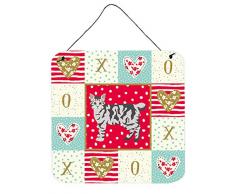 Carolines Treasures American Bobtail #1 Cat Love Türaufhänger, Wanddekoration, Mehrfarbig