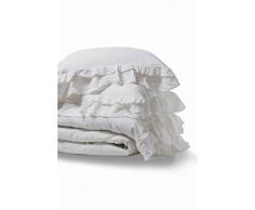 Meadow Park Washed Leinen Bettbezug Set, 3, Steppdecke, Set, Queen Size, Farbe ， 100% Pure French Bettwäsche, Bettbezug One mit zwei kissenrollen, Vintage Garment Washed, Super Soft Betten Set King beige