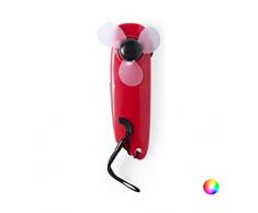 BigBuy Gadget Mini-Ventilator, tragbar, LED, 145295 Mediano blau
