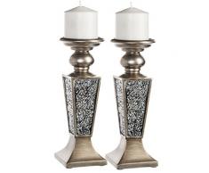 schonwerk Silber Teller knetet Crackled Mosaik Design-Funktionelle Tisch decorations- Aufsteller für Esszimmer/Wohnzimmer/Küche/Empfang/Schlafzimmer Decor – Beste Hochzeit/Geburtstag/Jahrestag Geschenk