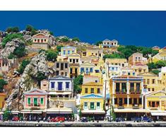 AG Design FTxxl 0176 Symi, Papier Fototapete - 360x255 cm - 4 teile, Papier, multicolor, 0,1 x 360 x 255 cm