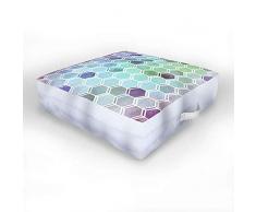 Society6 Monika Strigel Tweezy Bodenkissen für drinnen und draußen, Ozeanblau