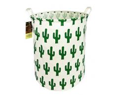 HUNRUNG Großer Aufbewahrungskorb aus Segeltuch, leichter Aufbewahrungskorb, Spielzeug Organizer, schmutzige Kleidung, faltbar, wasserdicht, für Studentenwohnheime, Kinderzimmer, Badezimmer, Wäschekorb Blue Whale