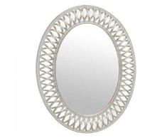 DCASA Ovale Wandspiegel Möbel Aufkleber Home Dekoration Unisex Erwachsene Mehrfarbig (Weiß Decap) , einzigartig.