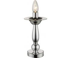 Besondere 1-flg Tisch Schreibtisch Lampe Wohnzimmer Chrom Globo CUIMBRA 63117T