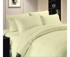 Amazon Luxuriöse Hotel Collection 800 Fadenzahl 4 befestigt Wasserbett Bettlaken-Set California King Size 100% ägyptische Baumwolle weiß massiv, Baumwolle, elfenbeinfarben, California King