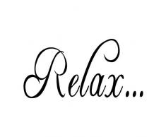 WallDecalQuote Relax Badezimmer Badewanne Wand Zitat Aufkleber Spruch Schriftzug Home Decor Vinyl Aufkleber