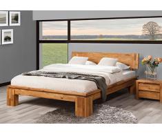 Massivholzbett Bett Vincenzo Wildeiche high mit Bettkastenoption