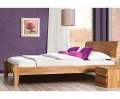 Massivholzbett Bett Barcelona Eiche high mit Bettkastenoption