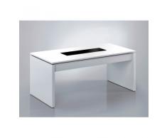 WOHNZIMMER TISCH MIT LIFT FUNKTION UND GLASEINFASSUNG LUCAS