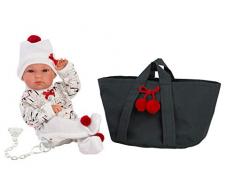 Llorens 63554 Bimba Pyjama 35cm Puppe, Mehrfarbig