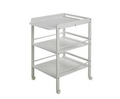 Geuther - Wickelregal Clarissa 4842, TÜV geprüft, mit Ablagefläche, Wickeltisch, Rollen, Arbeitshöhe 86 cm, weiß