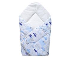 Cosing 331-011-150 Baby Einschlagdecke Babyhörnchen Schlafsack Autos, blau