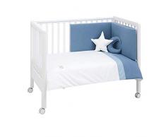 Cambrass Jgo 4 PCS Tagesdecke, für Kinderbett, 60 x 120 cm, Astra Cuna blau