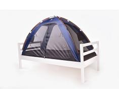 Deryan Schlafzelt/Bed-Tent Kleuter für Peuter Bettgestell, Bettgestell NICHT inklusive, blue