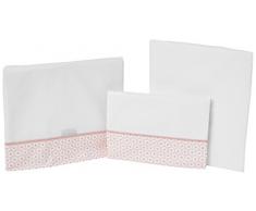 Petit Lazzari Alvin – Set von 3 Blatt für Babytragetasche, Kuckuck oder Moses, 35 x 75 cm, Coral