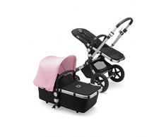Bugaboo Cameleon 3 Plus, 2-in-1 Erstlings- und Kinderwagen, Schwarz/Soft Pink