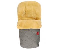 Lammfell Fußsack Natura, grey melange