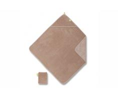 Bemini by Baby Boum 370Bambu85BU Kapuzenhandtuch Bambu 85, 90/90 cm, dove