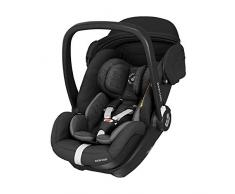 Maxi-Cosi Marble, Babyschale, Liegekindersitz mit ISOFIX-Basisstation, Gruppe 0+, i-Size, 40-85 cm, Essential Black (schwarz)