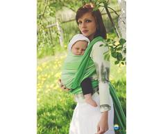 Little Frog 5527 Gewebte Tragetuch, Größe 6, Tsavorite, grün, 220 g