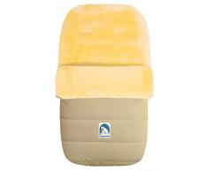 Eisbärchen 968 BE Großer Lammfellfußsack in beige
