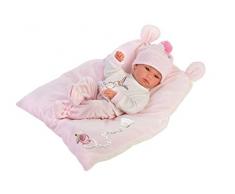 Llorens 63556 Babypuppe Bimba mit blauen Augen und Geschlechtsmerkmal 35 cm, beige
