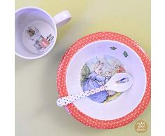 Petit Jour Paris - Geschirrset Peter Hase - für meinen Snack - BPBU14 Mehrfarbig