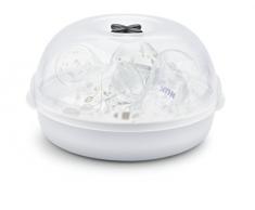 NUK Micro Express Plus Mikrowellen Sterilisator für babyflaschen, 4+ Babyflaschen & Zubehör, schnell, effektiv & gründlich