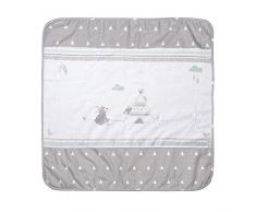 roba Babydecke Indibär, Decke zum Kuscheln, Krabbeln & Spielen, 2 seitig, 2 Funktionen: 1x super weich, warm & flauschig, 1 x 100% Baumwolle