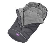 Clevamama Universaler Baby Fußsack für Buggys und Kinderwagen - Grau