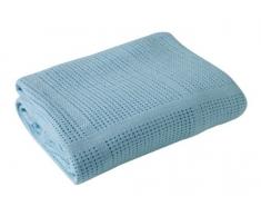 Clair de Lune Decke für Kinderwagen und Reisen, extra weiche gebürstete Baumwolle, Blau