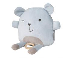 roba Spieluhr aus der Serie „Lil Cuties“ für Babys, Aufzieh-Spieluhr für Mädchen und Jungen, Kuscheltier mit Spielwerk zum Aufhängen, Einschlafhilfe mit Melodie „LaLeLu“, Farbe Hellblau/Sky