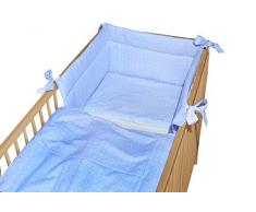 Cosing 332-032-144 Kinder Wendebettwäsche Set Sleeplease Baumwolle 3 Teilig - Karo, blau