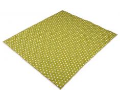 IDEENREICH Baby Krabbeldecke Krabbeltraum| Punkt grün| RUTSCHFEST | 130x150cm | ideal als Spieldecke, Krabbeldecke und Laufgittereinlage