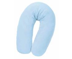 Julius Zöllner 380-4631-01 - Stillkissen Banane Nicki Flexiperls (EPS) uni hellblau, Größe: circa 190 cm (Außenmaß)