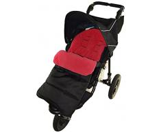 Fußsack/COSY TOES kompatibel mit Mountain buugy Terrain Kinderwagen Fire Rot