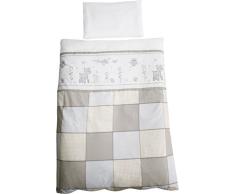 roba Bettwäsche 2-tlg, Kollektion Tierfreunde, Kinderbettwäsche 100x135 cm, 100% Baumwolle, Decken-& Kissenbezug für Babys & Kinder