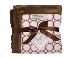 SwaddleDesigns Kinderwagendecke, Braun, mit modernem Kreismuster