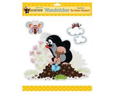 Edition Trötsch 48601 Wiederverwendbare Wandsticker der kleiner Maulwurf, 4 Fach Sortiert