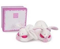 Doudou et Compagnie Hausschuhe mit Rassel, Rosa
