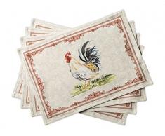 Maison d Hermine Campagne 100% Baumwolle Set von 4 Tischset 33 cm x 48 cm