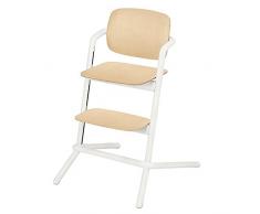 CYBEX Gold LEMO Hochstuhl, Mitwachsend, 0-99 Jahre, Verwendbar ab Geburt durch separate Aufsätze, Max. 95 kg, Holz/Aluminium, Porcelaine White