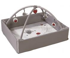 roba Baby Nest 4in1 Adam & Eule, sichere Wickelauflage mit Absturzsicherung, Kuschelnest, Spiel- & Krabbeldecke, Activity Center mit Spielbogen & Spielelementen & Laufgittereinlage