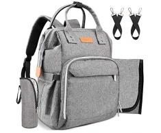 Wickeltasche, Rucksack, Wickeltasche für Babys, Mädchen, Jungen, Wickelunterlage, Wickeltaschen, Dusche, Geschenk, Register, multifunktionale Babytasche mit USB-Ladeanschluss