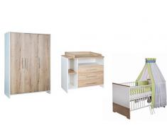 Schardt 11 567 09 00 Kinderzimmer Eco Plus mit 3-türigem Schrank