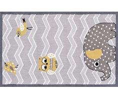 The Rug Market Kinderteppich Elefant und Vögel, 7,1 x 12,1 cm