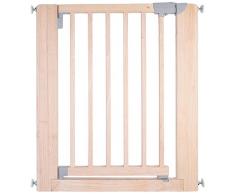 Safetots geschoben Holz Druck Passform Treppenschutzgitter 74–97 cm, (74–81 cm) natur